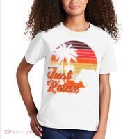 Just Relax Retro Sunset Vacation Kids T-Shirt thumb 2