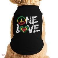 Jamaica Reggae Rasta One Love Gift Tee Doggie Tank thumb 0