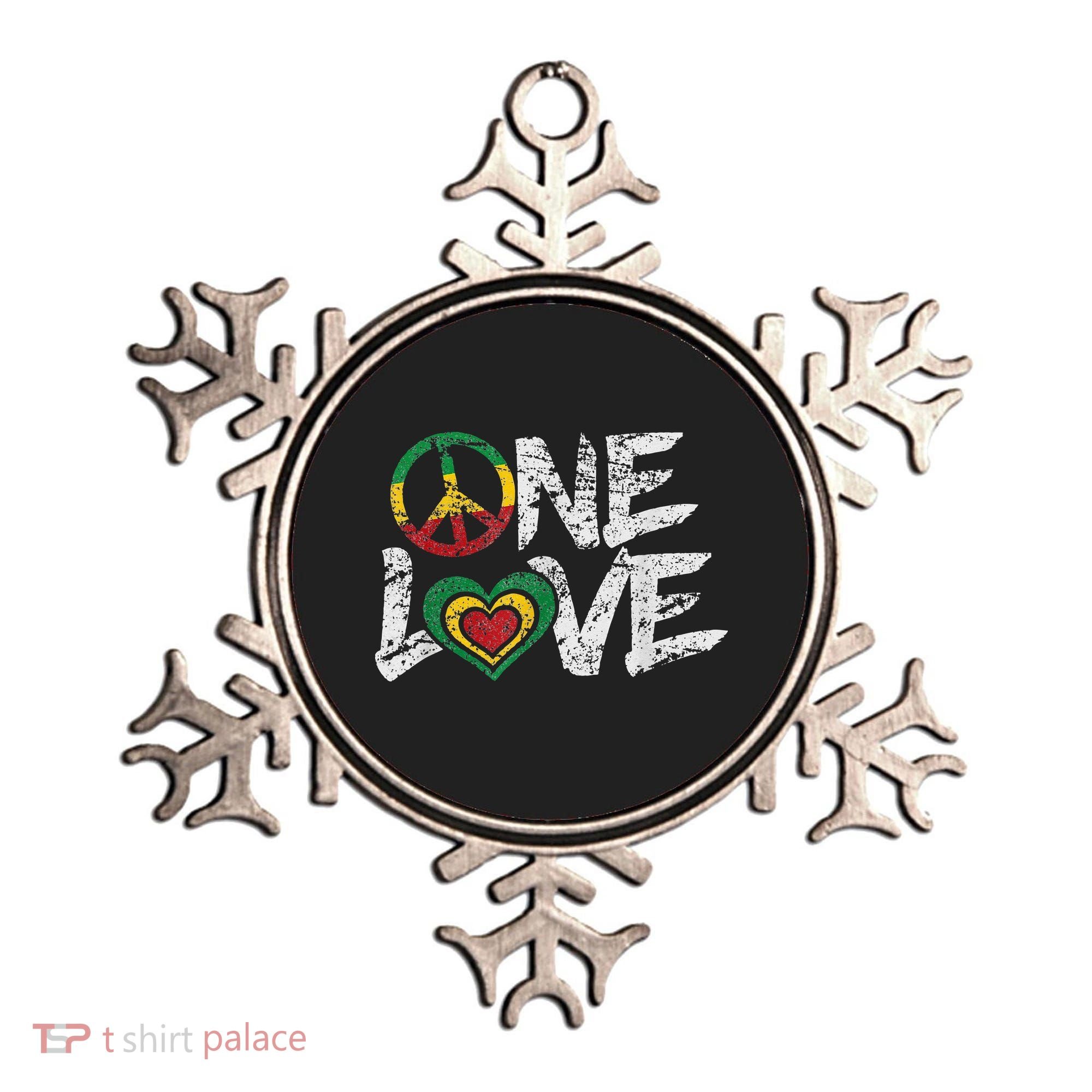 Jamaica Reggae Rasta One Love Gift Tee Ornament