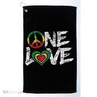 Jamaica Reggae Rasta One Love Gift Tee Golf Towel thumb 0