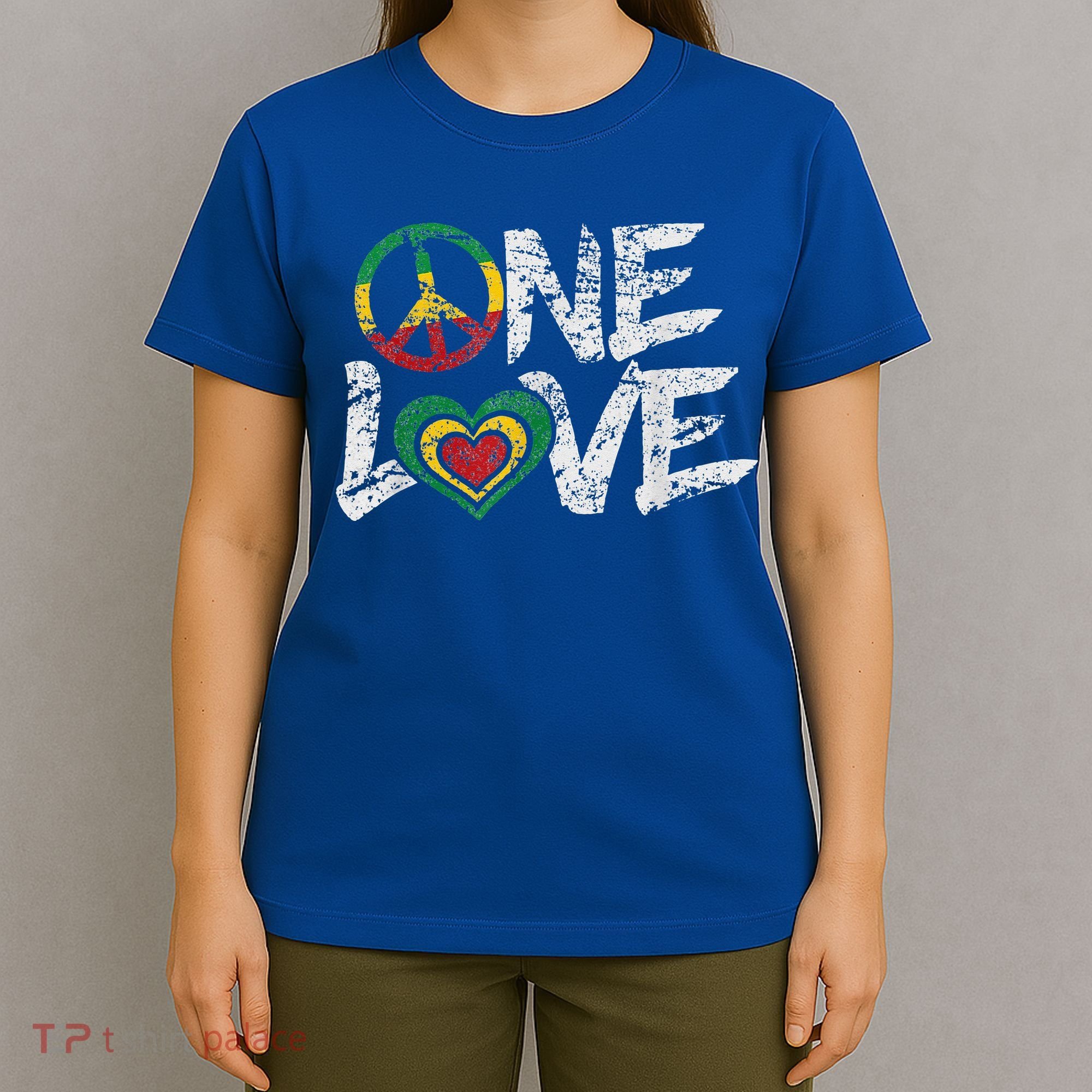 Jamaica Reggae Rasta One Love Gift Tee T-Shirt