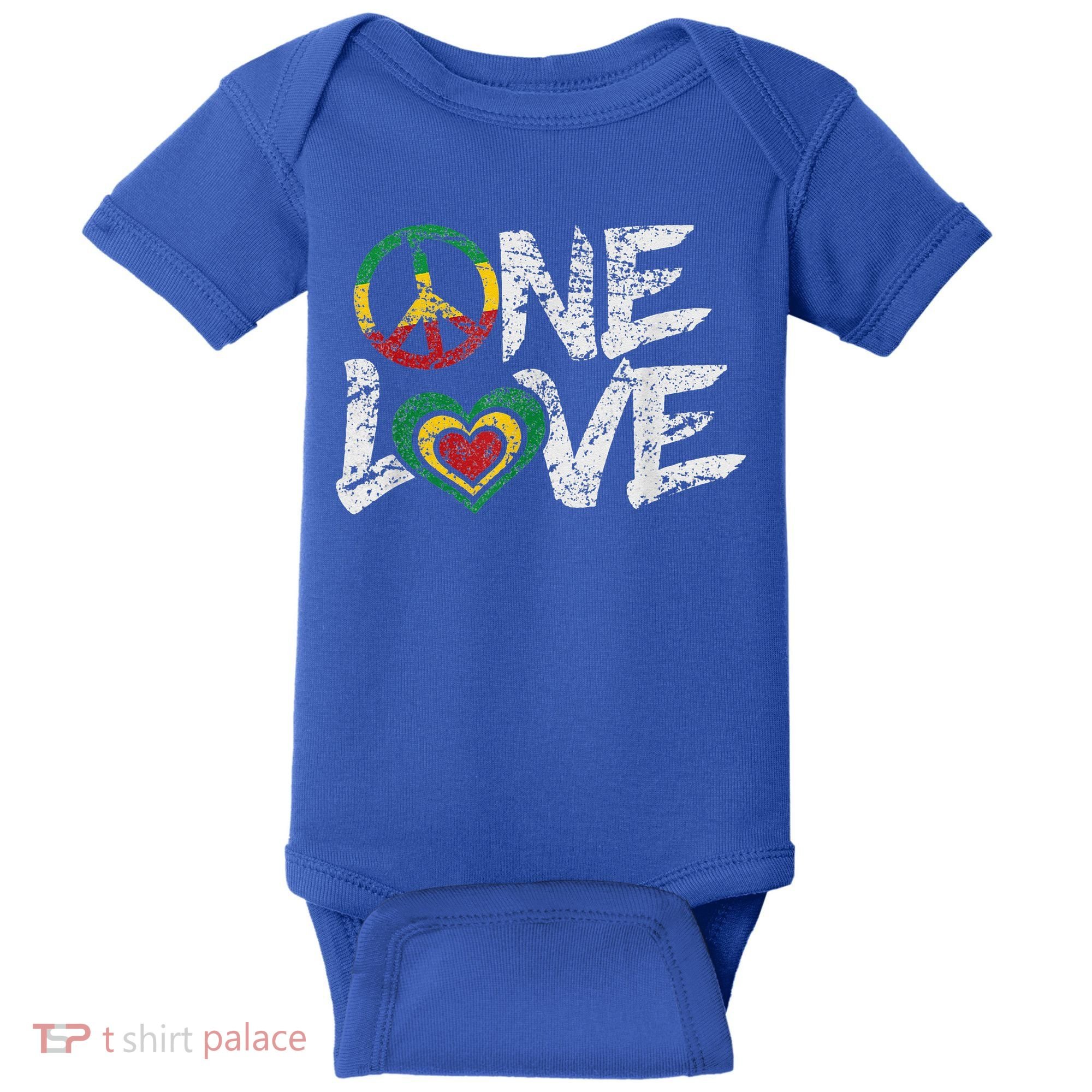 Jamaica Reggae Rasta One Love Gift Tee Baby Bodysuit