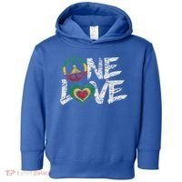 Jamaica Reggae Rasta One Love Gift Tee Toddler Hoodie thumb 0