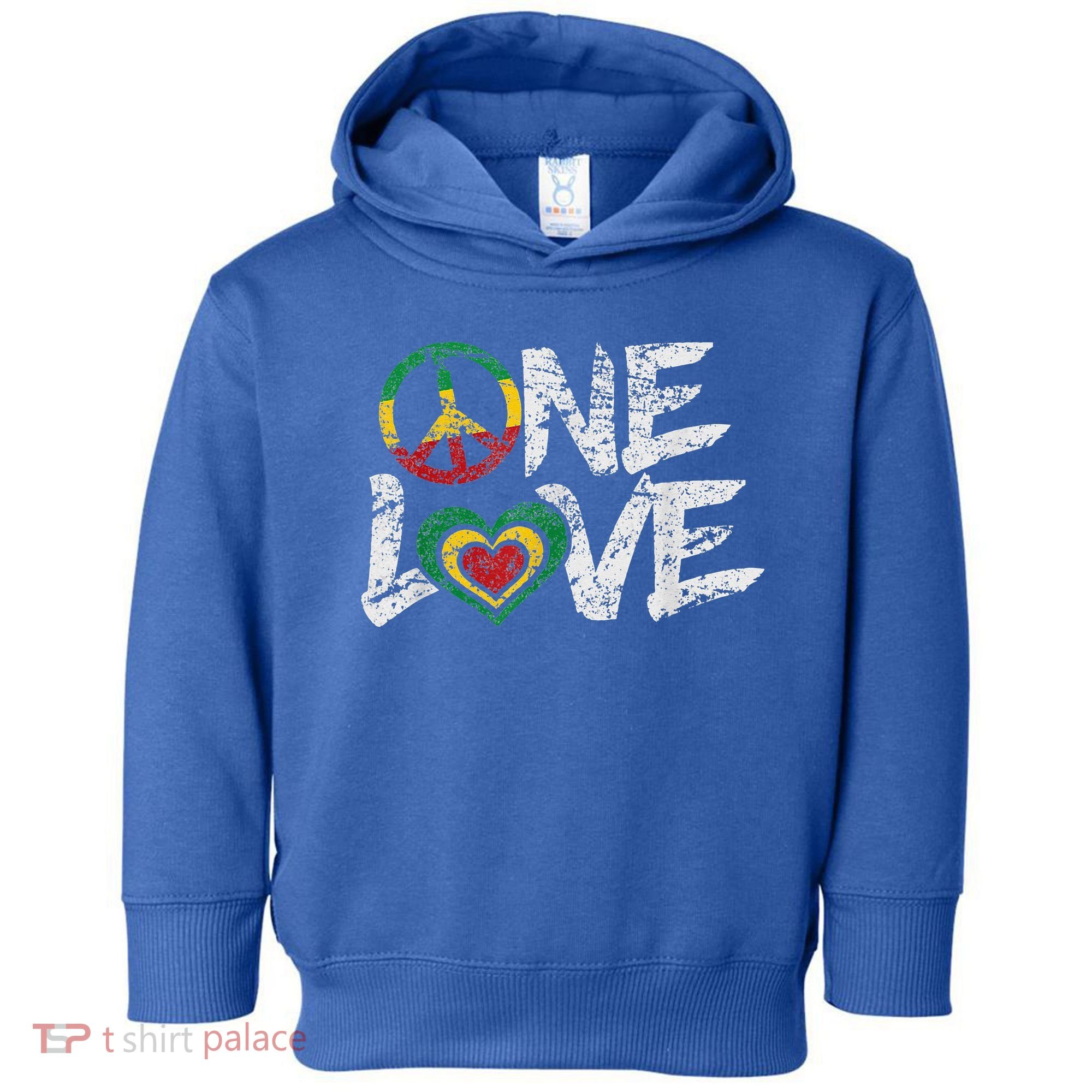 Jamaica Reggae Rasta One Love Gift Tee Toddler Hoodie