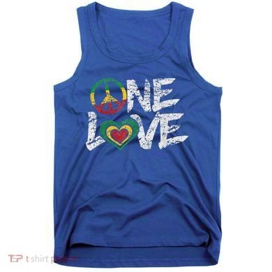 Jamaica Reggae Rasta One Love Gift Tee Tank Top