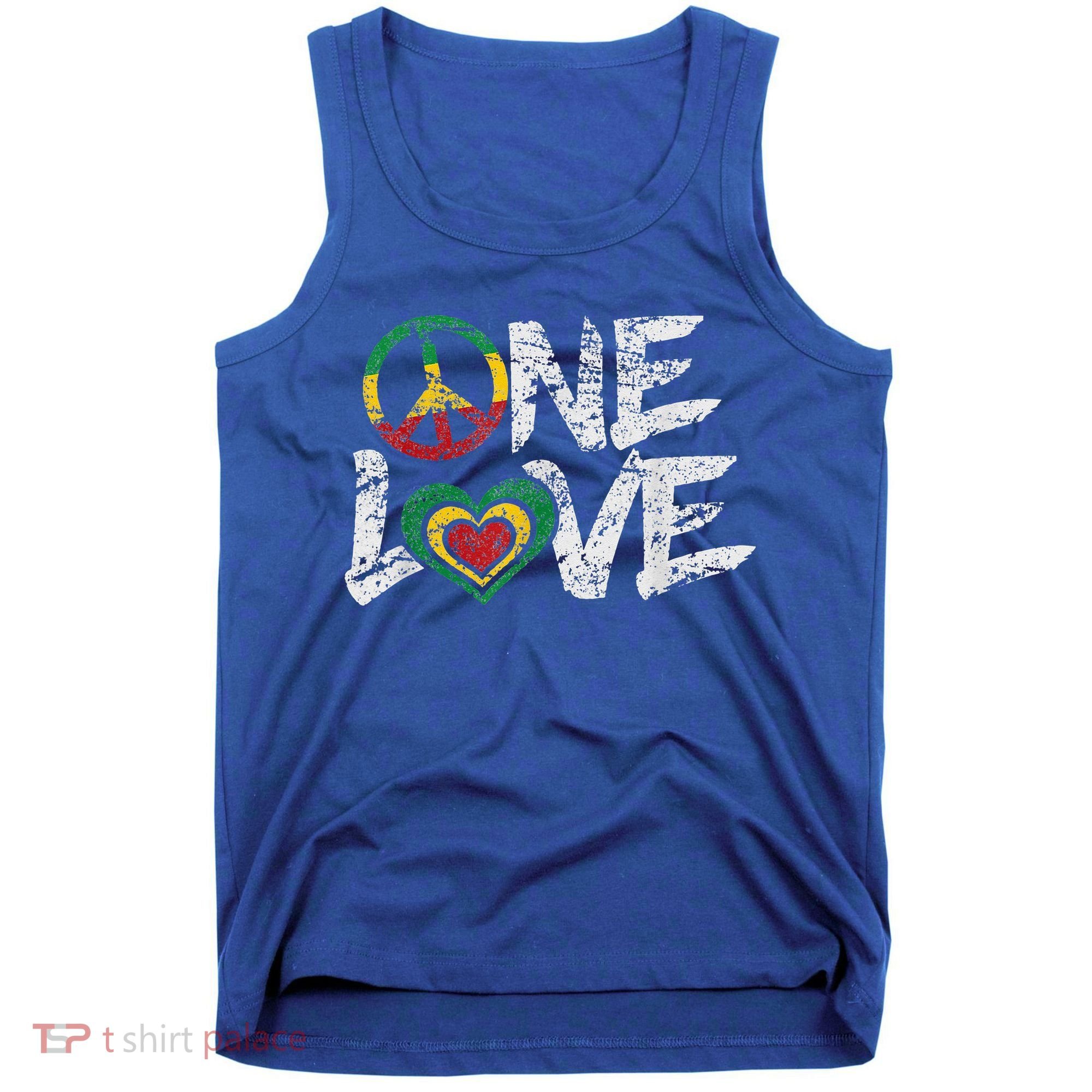 Jamaica Reggae Rasta One Love Gift Tee Tank Top