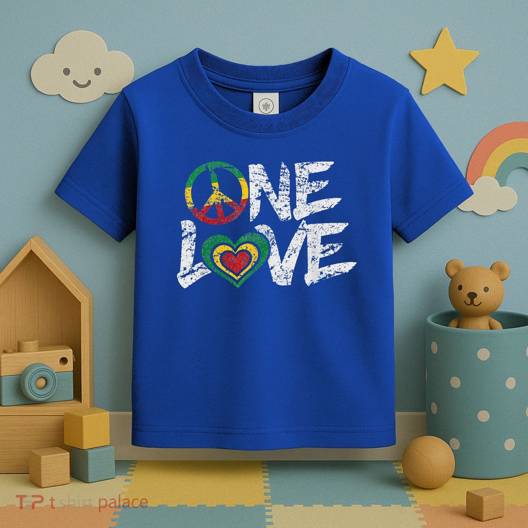 Jamaica Reggae Rasta One Love Gift Tee Toddler T-Shirt