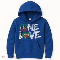 Jamaica Reggae Rasta One Love Gift Tee Kids Hoodie thumb 0