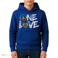 Jamaica Reggae Rasta One Love Gift Tee Kids Hoodie thumb 4
