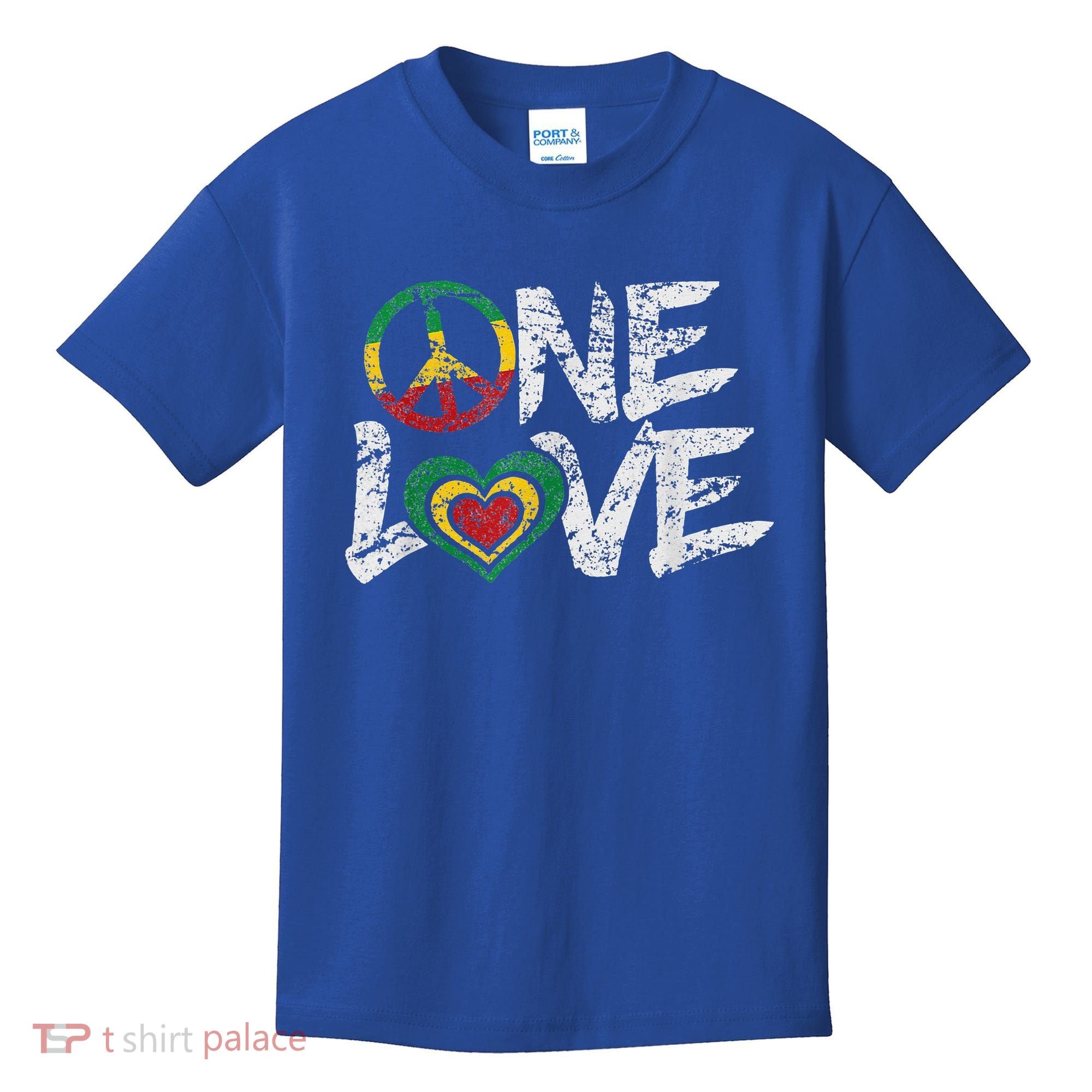 Jamaica Reggae Rasta One Love Gift Tee Kids T-Shirt