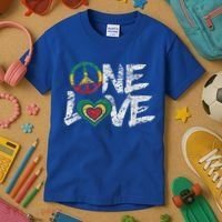 Jamaica Reggae Rasta One Love Gift Tee Kids T-Shirt thumb 3