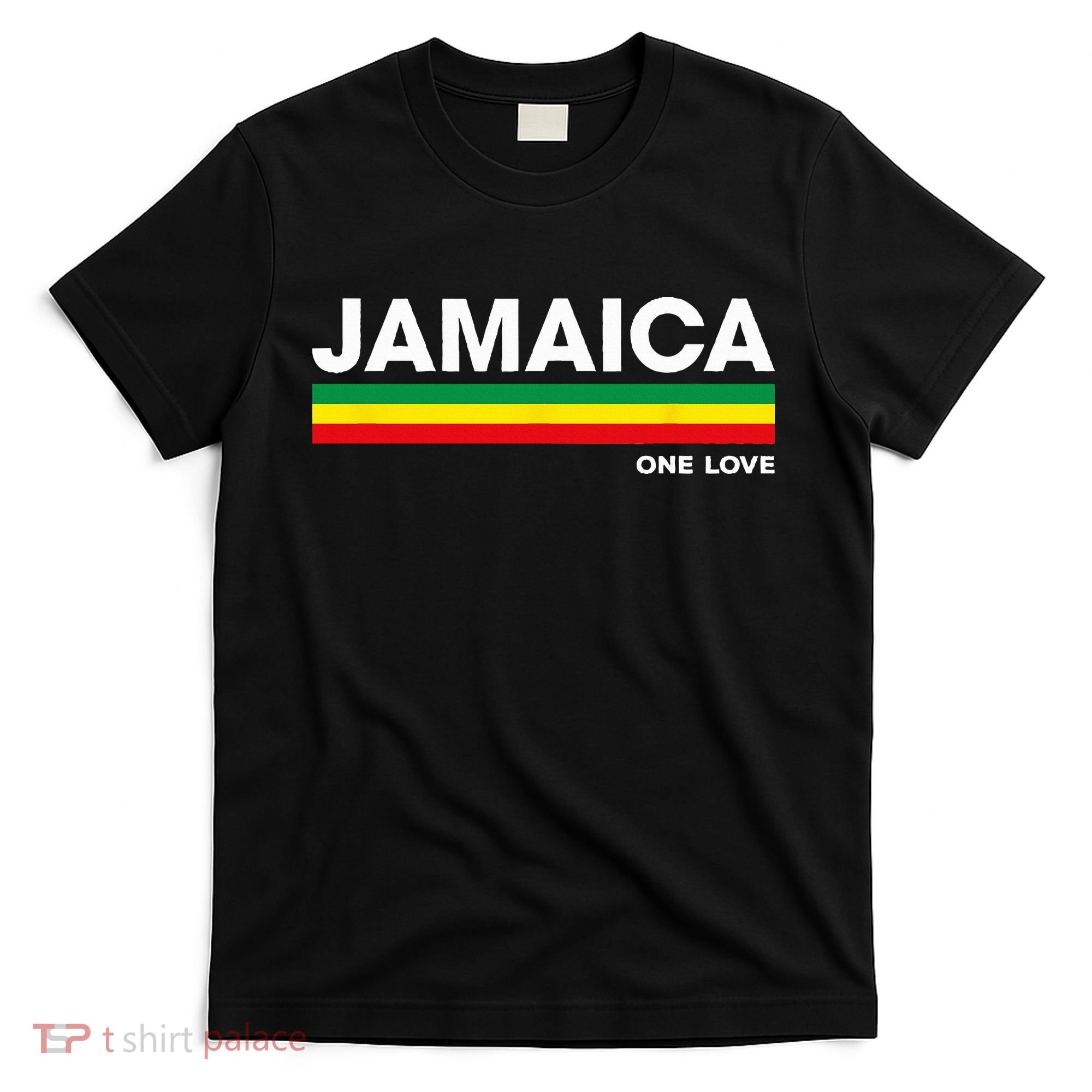 Jamaica Retro Reggae Color Bars Jamaican Vacation Souvenir T-Shirt
