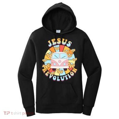 Jesus Revolution Retro Floral Hippie Women's Hoodie
