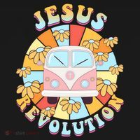 Jesus Revolution Retro Floral Hippie Women's Hoodie thumb 2