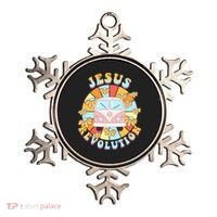 Jesus Revolution Retro Floral Hippie Ornament thumb 0