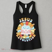 Jesus Revolution Retro Floral Hippie Women's Tank Top thumb 3