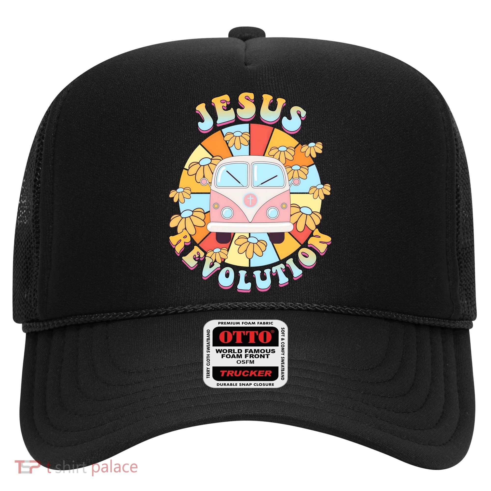 Jesus Revolution Retro Floral Hippie Hat