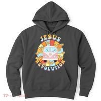 Jesus Revolution Retro Floral Hippie Hoodie thumb 0