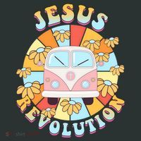 Jesus Revolution Retro Floral Hippie Hoodie thumb 2