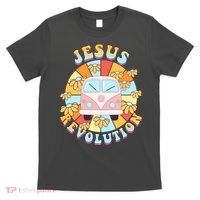 Jesus Revolution Retro Floral Hippie T-Shirt thumb 0