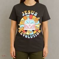 Jesus Revolution Retro Floral Hippie T-Shirt thumb 4