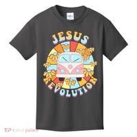 Jesus Revolution Retro Floral Hippie Kids T-Shirt thumb 0