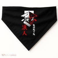 Japanese Ronin Samurai Warrior Bushido USA-Made Doggie Bandana thumb 0