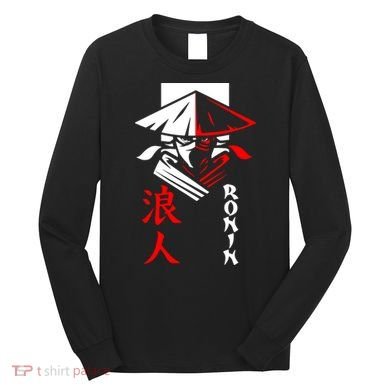 Japanese Ronin Samurai Warrior Bushido Long Sleeve Shirt