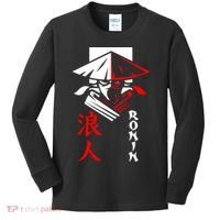 Japanese Ronin Samurai Warrior Bushido Kids Long Sleeve Shirt thumb 0