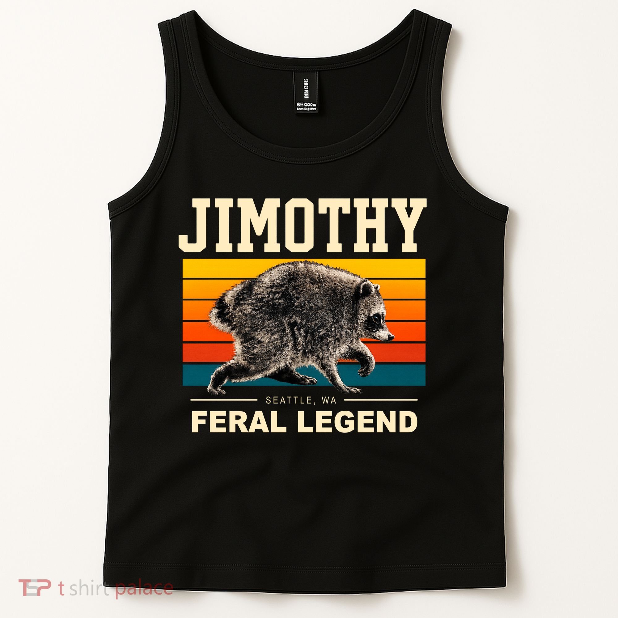 Jimothy Raccoon Seattle WA Feral Legend Tank Top
