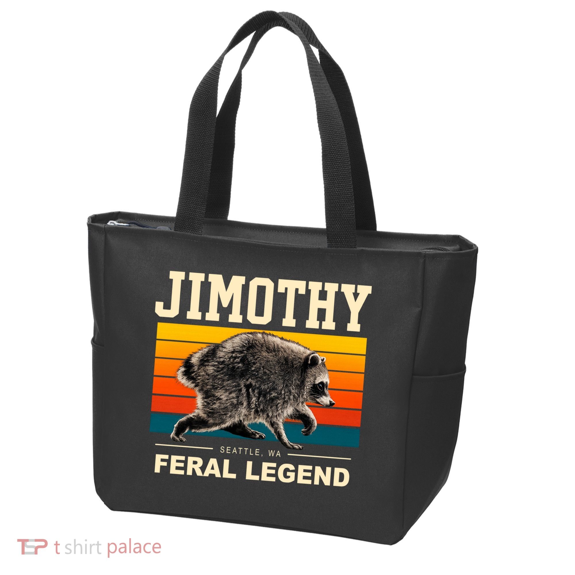 Jimothy Raccoon Seattle WA Feral Legend Tote Bag