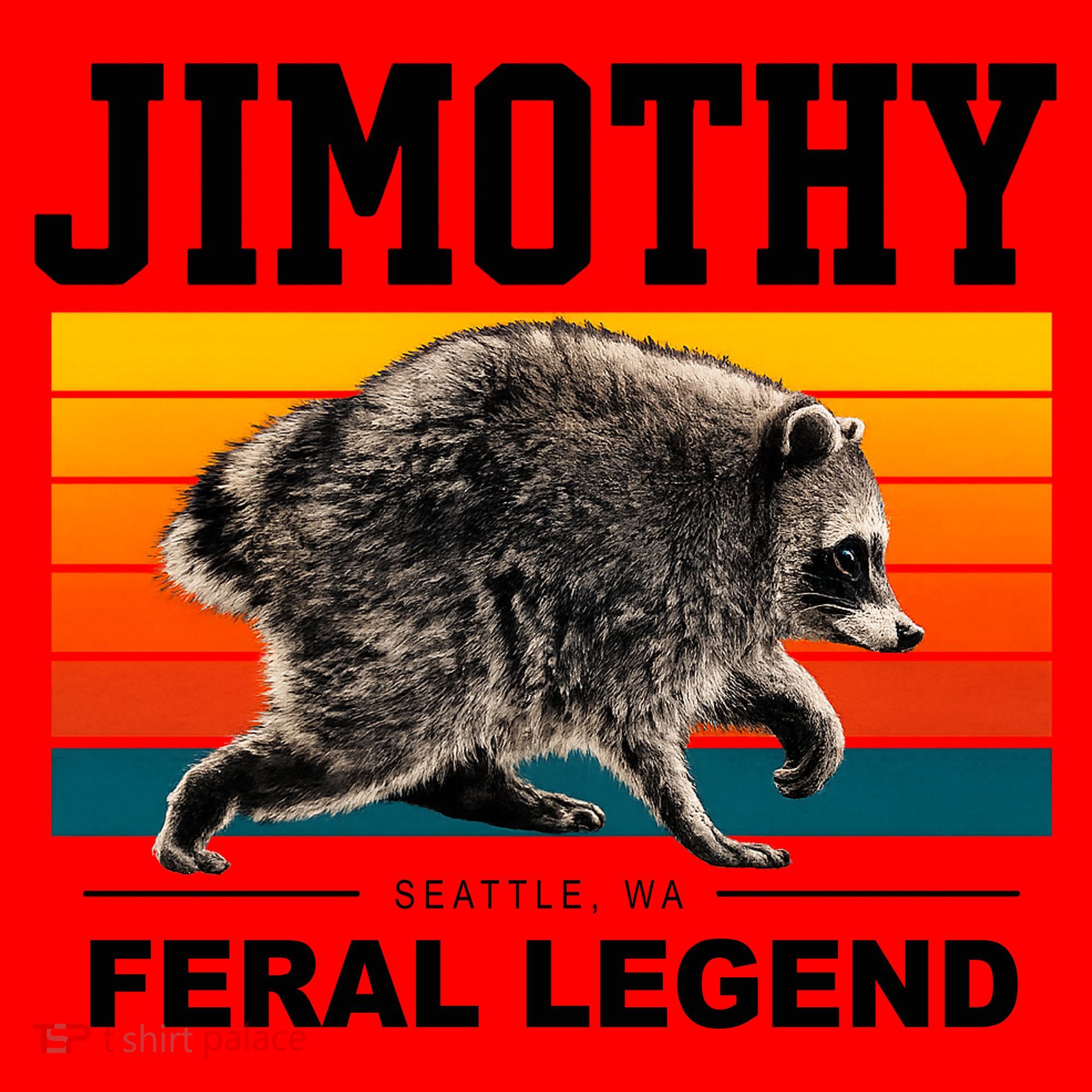 Jimothy Raccoon Seattle WA Feral Legend Santa Hat