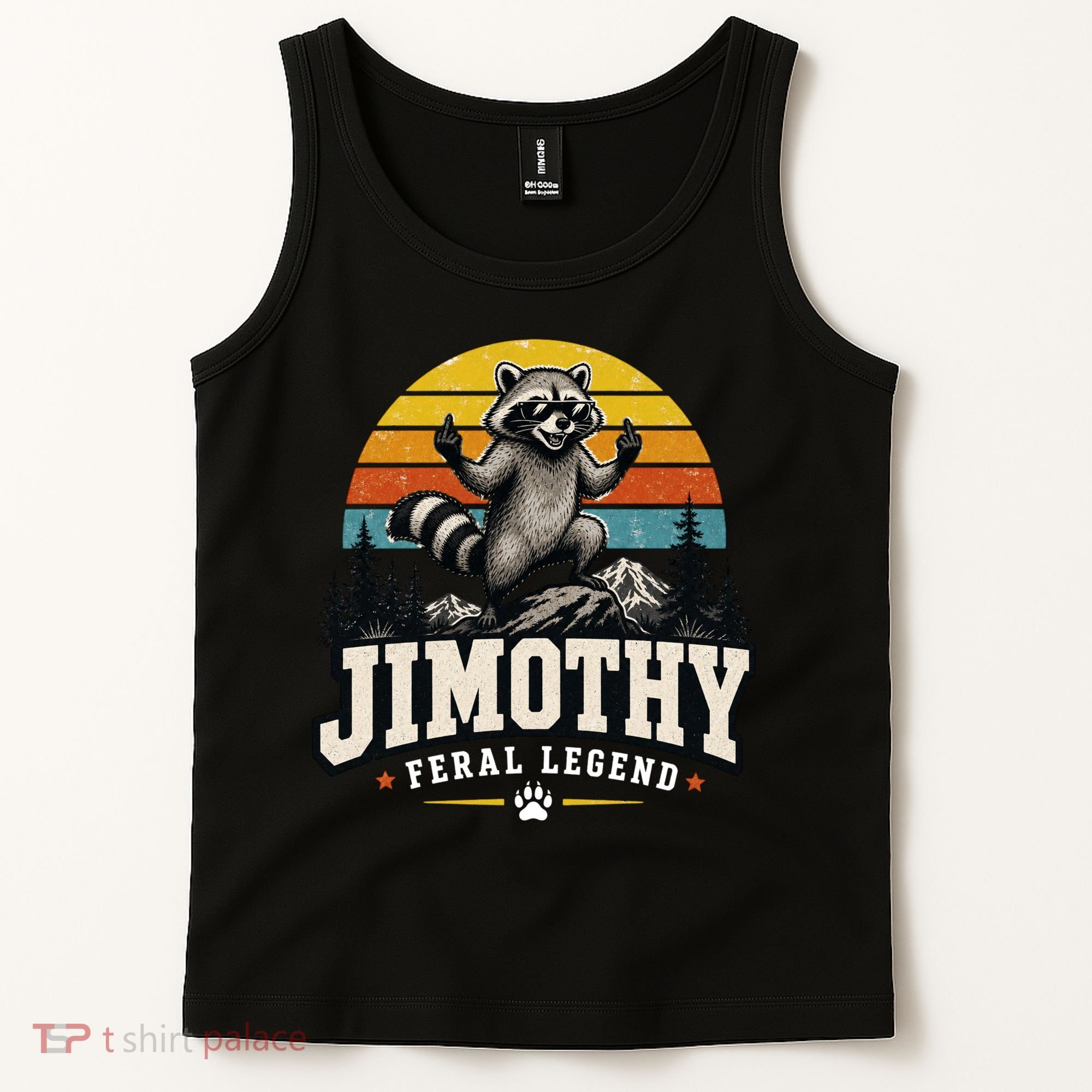 Jimothy Raccoon Seattle Feral Legend Meme Tank Top