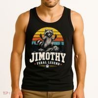 Jimothy Raccoon Seattle Feral Legend Meme Tank Top thumb 3