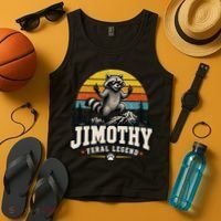 Jimothy Raccoon Seattle Feral Legend Meme Tank Top thumb 4