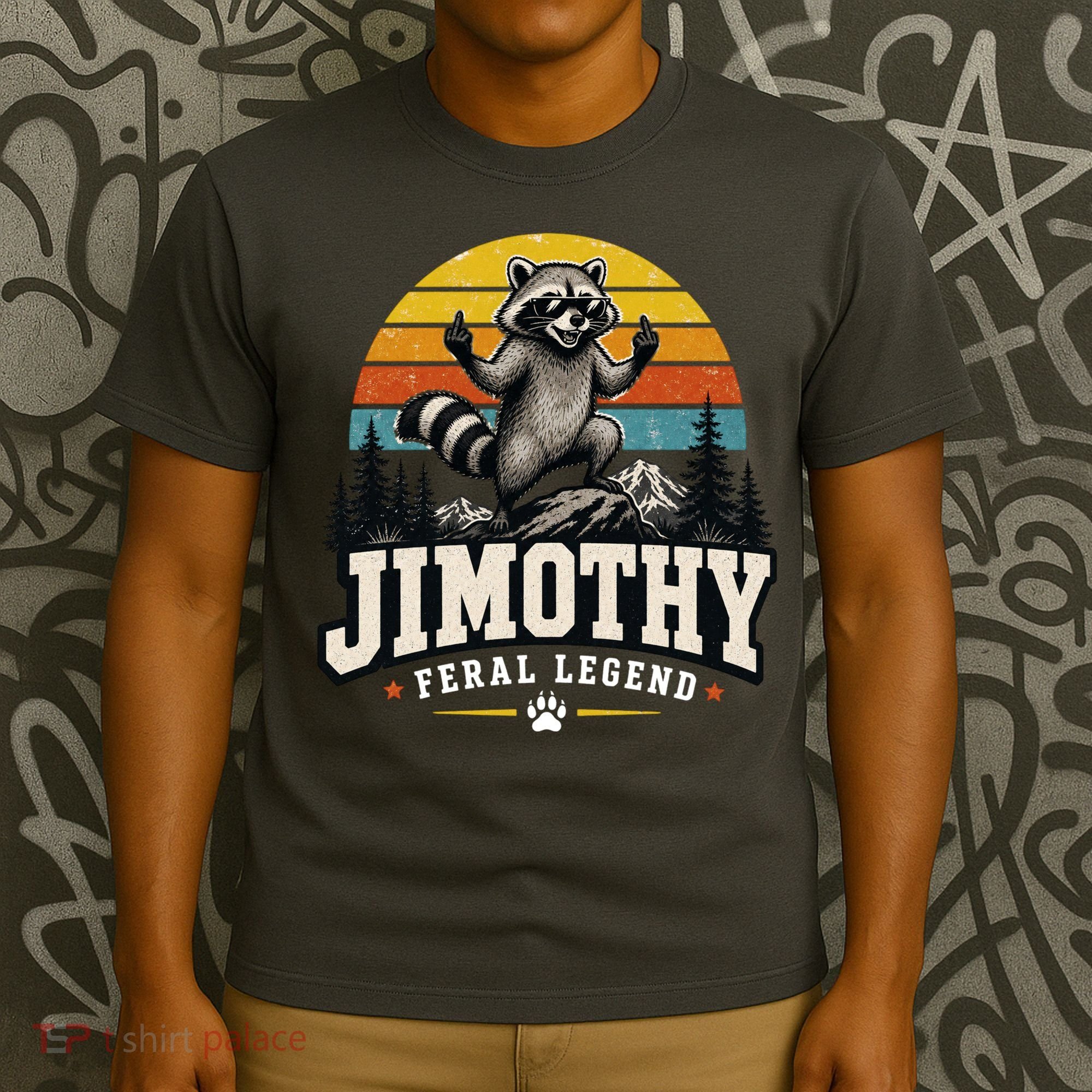 Jimothy Raccoon Seattle Feral Legend Meme T-Shirt