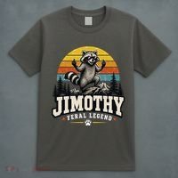 Jimothy Raccoon Seattle Feral Legend Meme T-Shirt thumb 4
