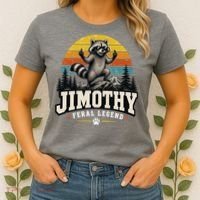 Jimothy Raccoon Seattle Feral Legend Meme Women's T-Shirt thumb 2