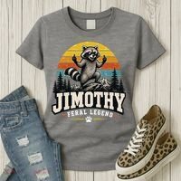 Jimothy Raccoon Seattle Feral Legend Meme Women's T-Shirt thumb 3