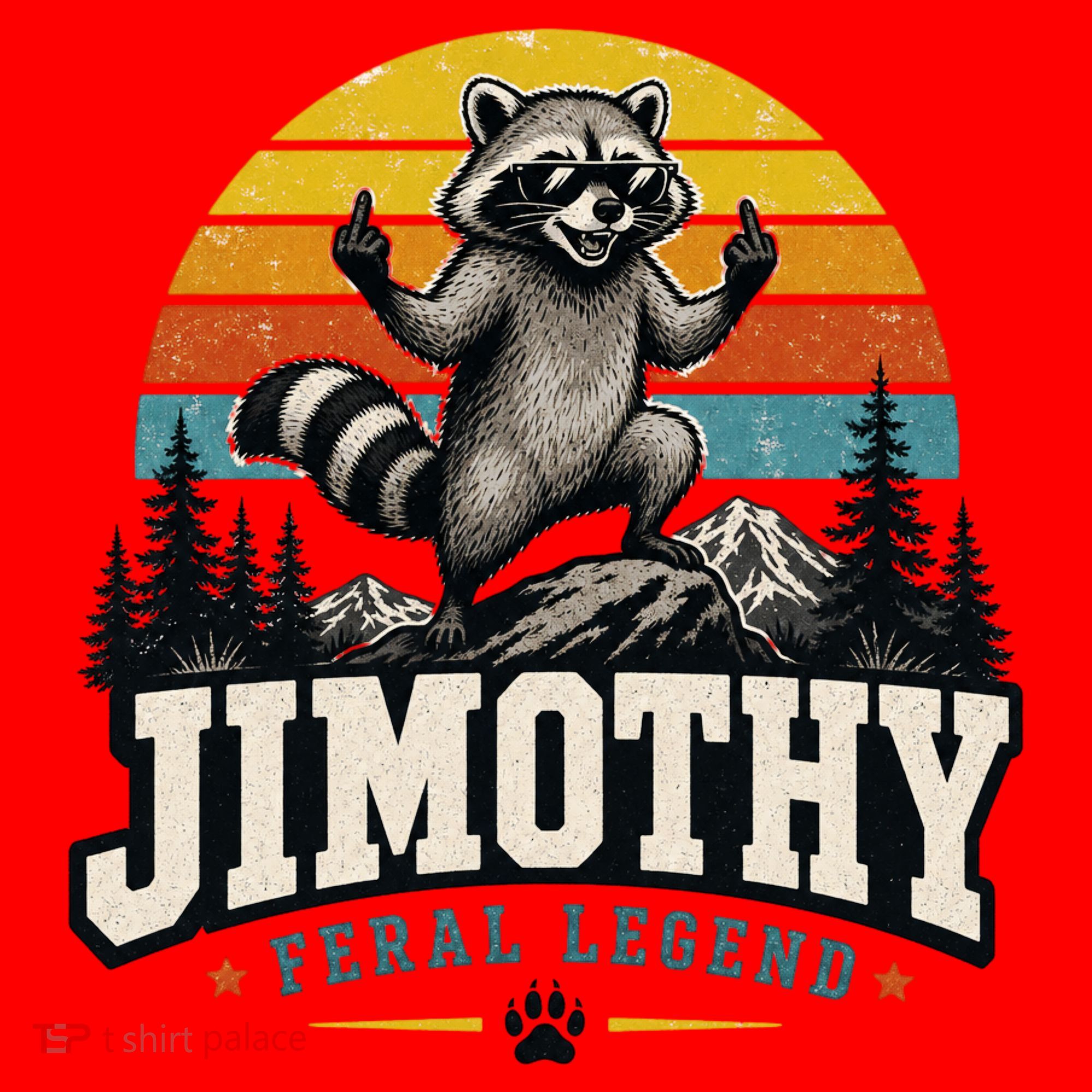 Jimothy Raccoon Seattle Feral Legend Meme Santa Hat