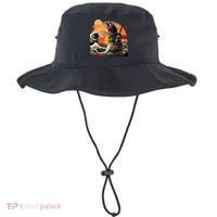 Japanese Retro Samurai Cat The Great Wave By Hokusai Bucket Hat thumb 0
