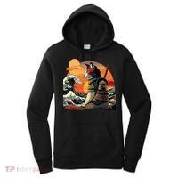 Japanese Retro Samurai Cat The Great Wave By Hokusai Women's Hoodie thumb 0