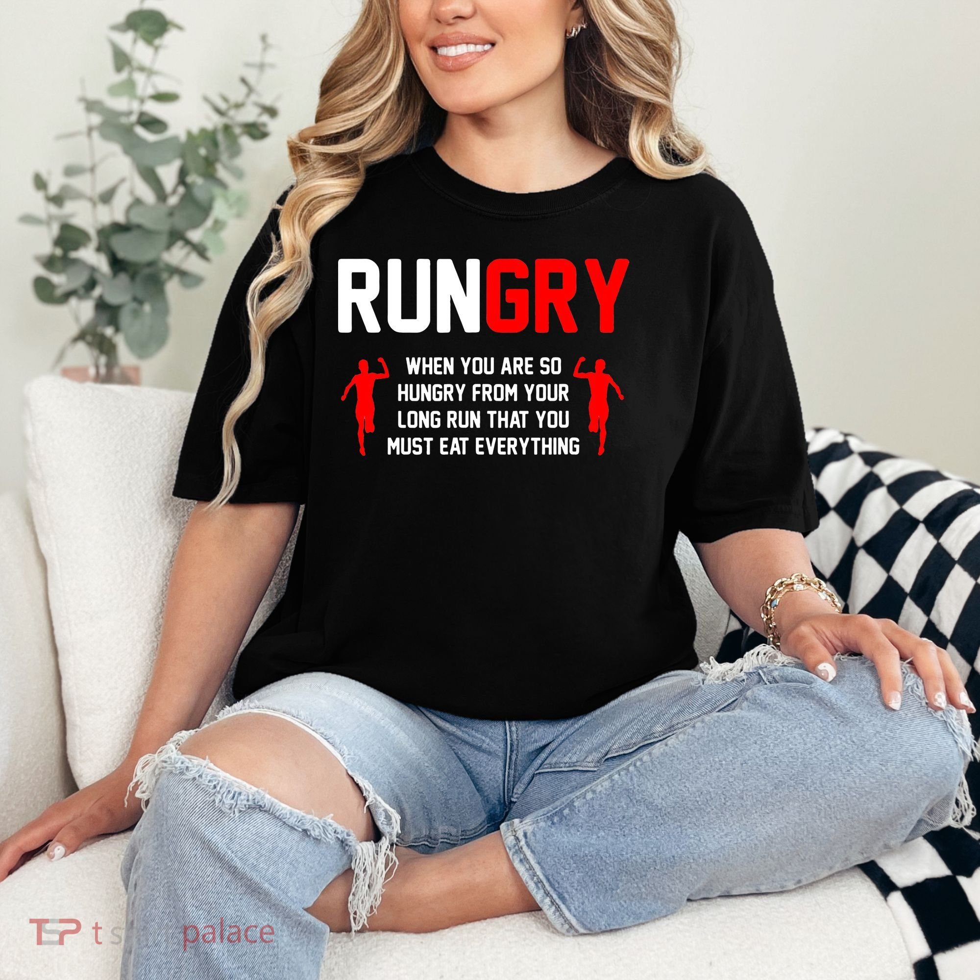 Just Run Tee XC Runner Cross Country Runners Training Comfort Colors T-Shirt
