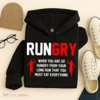 Just Run Tee XC Runner Cross Country Runners Training Hoodie thumb 4