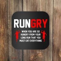 Just Run Tee XC Runner Cross Country Runners Training Coaster thumb 0