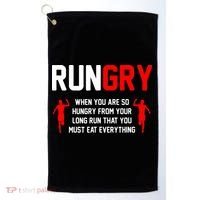 Just Run Tee XC Runner Cross Country Runners Training Golf Towel thumb 0