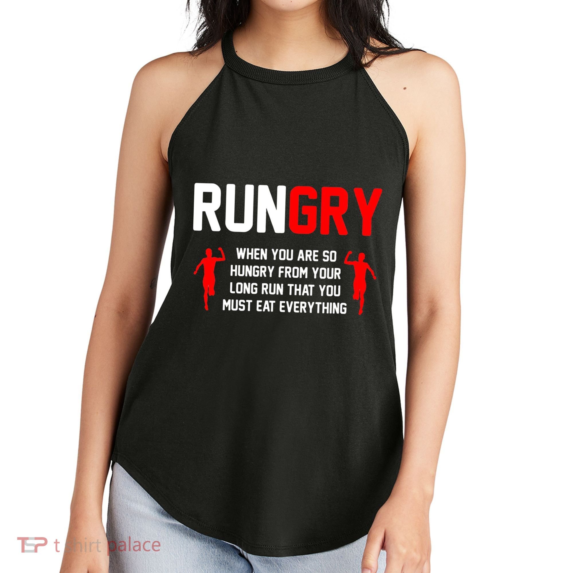 Just Run Tee XC Runner Cross Country Runners Training Women's Perfect Tri Rocker Tank