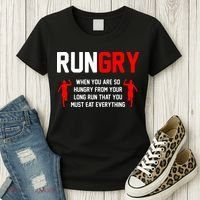 Just Run Tee XC Runner Cross Country Runners Training Women's T-Shirt thumb 3