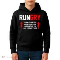 Just Run Tee XC Runner Cross Country Runners Training Kids Hoodie thumb 4