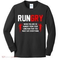 Just Run Tee XC Runner Cross Country Runners Training Kids Long Sleeve Shirt thumb 0